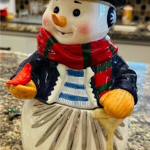Waterford Holiday Heirlooms Wonderland Walk Candy Jar - Red, Blue, Black